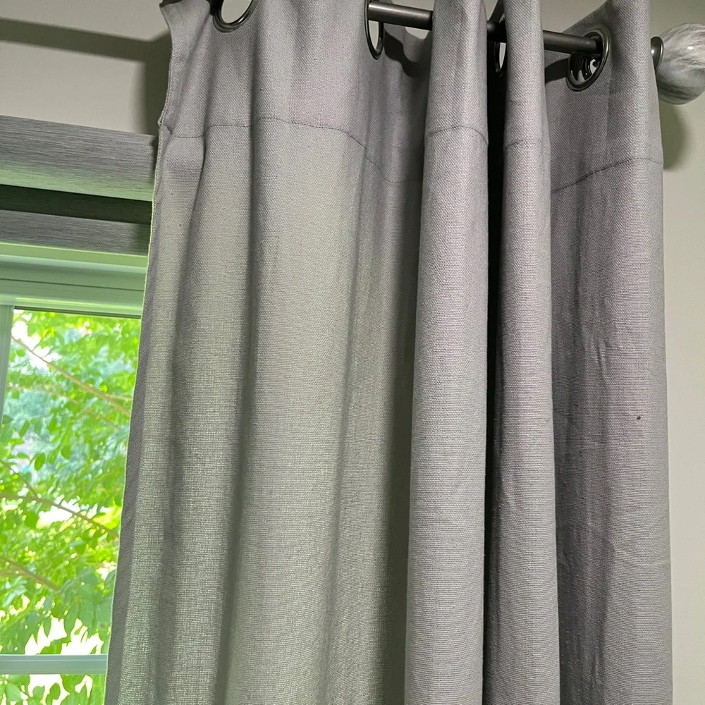 West Elm linen/cotton curtain panels